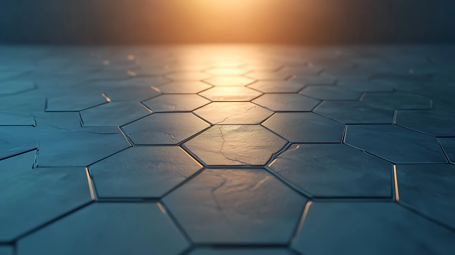243331675_m (1) Hexagon background. 3d rendering, 3d illustration.<br />